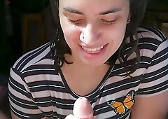 Quickie Blowjob & Cumplay on a Sunny Morning