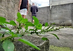 Camera in the bushes films 2 hetero studs having intercourse.