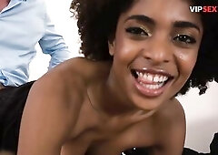 Black Chick With a Massive African Strokes His Shlong Previous to Bending Over the Stool