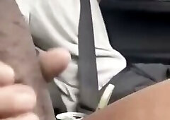 Joey Mills Jacking Off A Black Guy While Driving