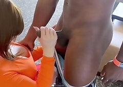 POV Handjob Blowjob cumshot compilation