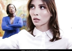 Hawt Tgirl Pounds Her Black mother I'd like to fuck Boss's Plump Butt to Secure The Position
