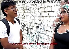 Venezuelan floozy is so concupiscent this babe can't stand the hotel and sucks off a local in the park