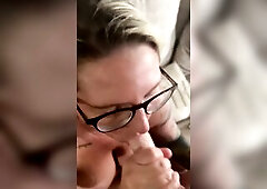 That guy Likes Me to Suck the Cum Without His Dick