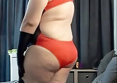 Chubby Femboy is horny in a new one piece swimsuit