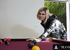 TRANSFIXED - Ella Hollywood Turns Boredom Into Hardcore Facials And Fucking