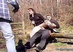 English MILF used by three guys