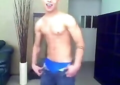 Brent Everett Stripping Down To Blue Speedos And Then His Birthday Suit