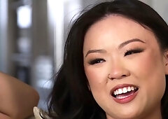 Asian cutie embarks on wild sex adventure with hot shemale