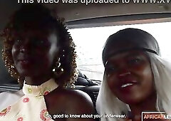 Those 2 BLACK GALS acted like just roommates on the daybed... then kissed and ate every other out