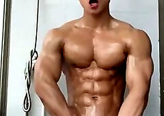 Asian Cute Muscle Boy Jerk Off