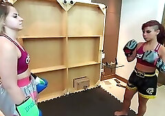 Real fight muay thai humilation - lets fight sweet blonde