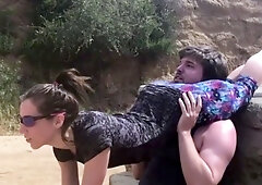 Scissored And Ko-ed In The Mountain