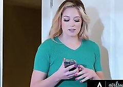 GIRLSWAY Lustful Babe River Sneaky Strap On Fucks Blindfolded Horny Stepmom Dee Williams