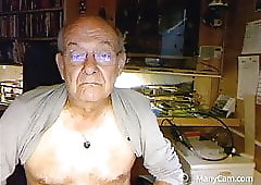 70 yo man on web cam sexy face