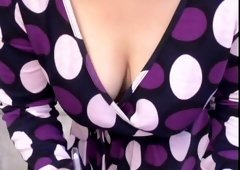Japanese downblouse video showing the hottest cleavage