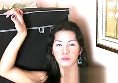 Filipino chick with dick gets her tight ass drilled bareback