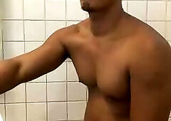 Asian solo athletic sexy guy jerk off cumshot captured on cam4