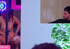 Jeny Smiths Big Butt Tease Tricks Stranger for Steamy Backstage Flirt Session