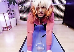 Sissy Elvi Lynx Takes Turns Screwing Her Anal opening and Her Mouth with a Sextoy