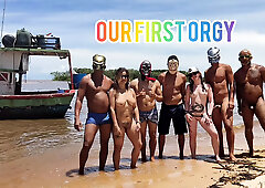 I TOOK MY WIVES TO A GANGBANG WITH MY FRIENDS ON AN OLD BOAT IN SALVADOR