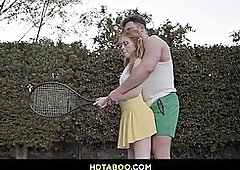 Madi Collins Pounds Tennis Coach Seth Gamble in Hardcore Match