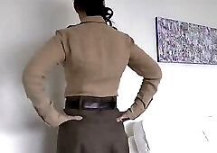 Exciting Belt Try-on with a Linen Skirt, Part 3, Lady Victoria Valente