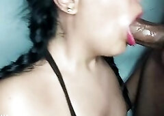 Brunette hair gets a double load down her mouth -SweedLUNA