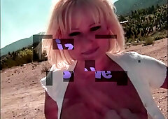Desert sex with blonde busty MILF