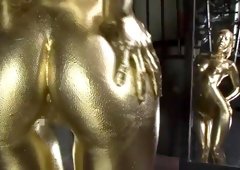 Gold Bodypaint Fucking