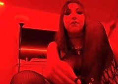 Webcam brunette in stockings dildo fucks herself
