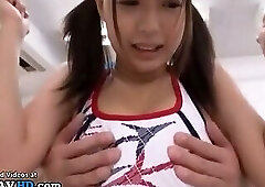 Japanese pretty 18yo teen getting fucked by naughty man