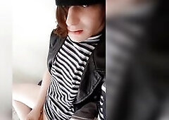 Tranny edges herself pt three
