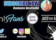 Westcub86 Chubby Bear Cums on His Belly