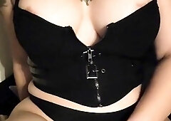 Chubby Brunette Big Boobs Dildo Masturbation