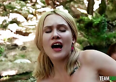 Blonde Una Fairy Outdoor Facial