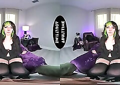 UP CLOSE VR Sultry Kitty Cam Ditches Her Gothic Energetically Ride Your Dick POV - Oliver Davis