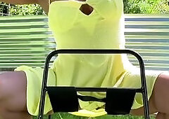 POV&colon; Hot MILF Sits and Squirts on Your Face Outdoors