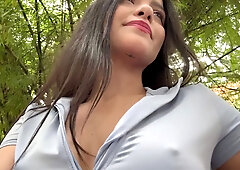 Latina Pornstar Picks Up Guy In Public Park to Film Porn