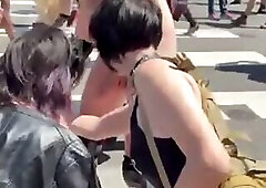 streamming sucking cock at the street parade