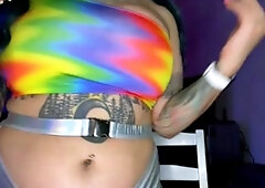 Big boobs milf masturbates with her dildo