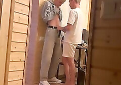 Cheating On My Boyfriend Sucking And Getting Fucked By My Lover In The Other Room