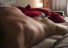 Young Daddy loud moans & dirty talk, intense pillow humping your tight ass