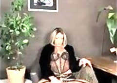 Sofia-t crossdresser in Leopard boots cums hard
