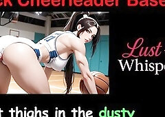 Shy gal gets a intimate “yoga” lesson in a mansion basement with a thick-legged cheerleader — standing 69, anal cowgirl on a ding-dong, and hawt
