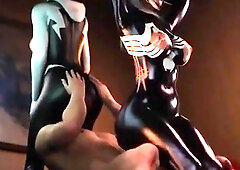 Spider-Gwen and Black Cat Fucking [bouquetman]